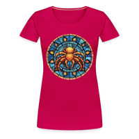 Thumbnail for Women’s Mosaic Cancer Premium T-Shirt - dark pink