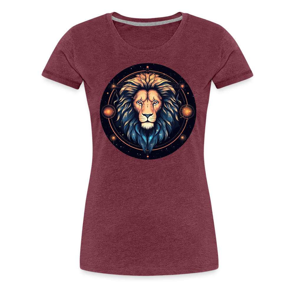 Women's Magic Leo Premium T-Shirt - heather burgundy