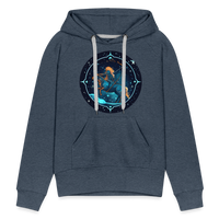 Thumbnail for Women’s Magic Sagittarius Premium Hoodie - heather denim