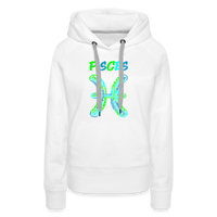 Thumbnail for Women's Power Words Pisces Premium Hoodie - white