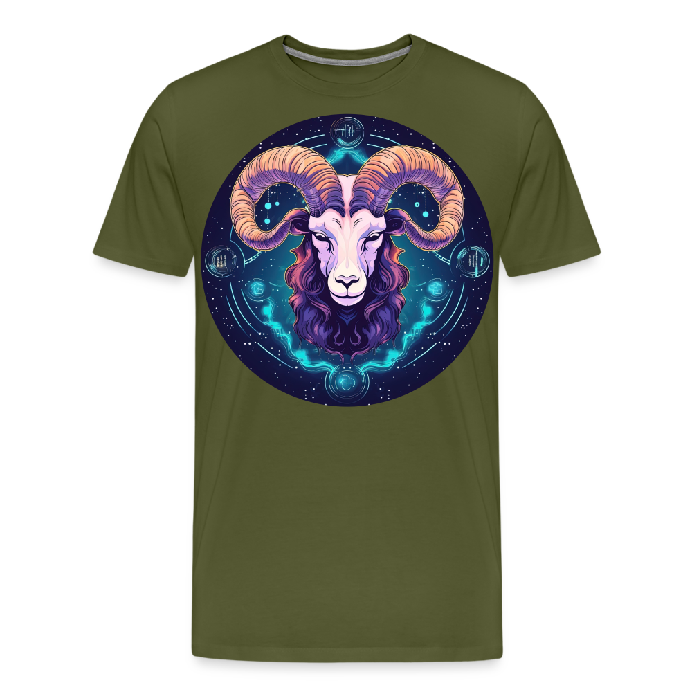 Men's Magic Capricorn Premium T-Shirt - olive green