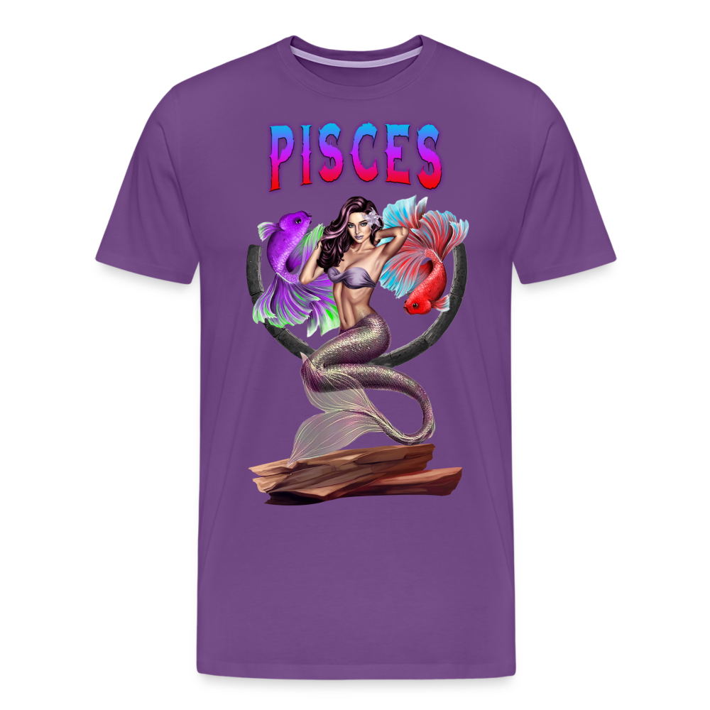 Men's Astral Pisces Premium T-Shirt - purple