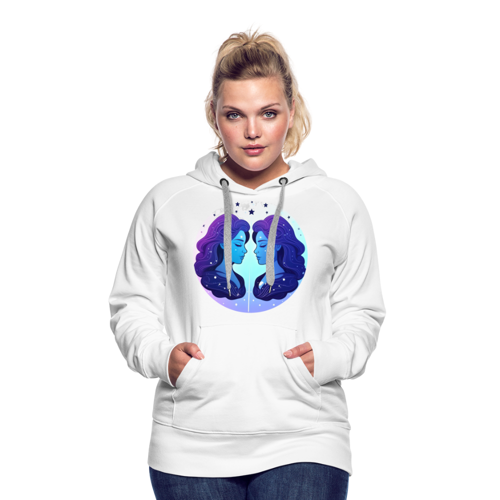 Women’s Magic Gemini Premium Hoodie - white