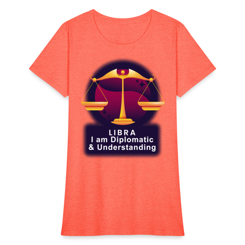 Women's Glow Libra T-Shirt - heather coral