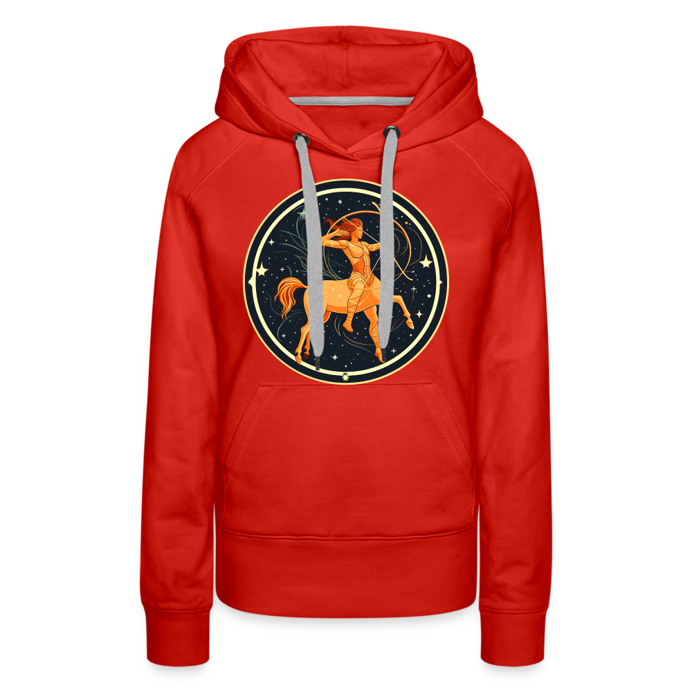 Women’s Mystic Sagittarius Premium Hoodie - red