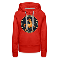 Thumbnail for Women’s Mystic Sagittarius Premium Hoodie - red