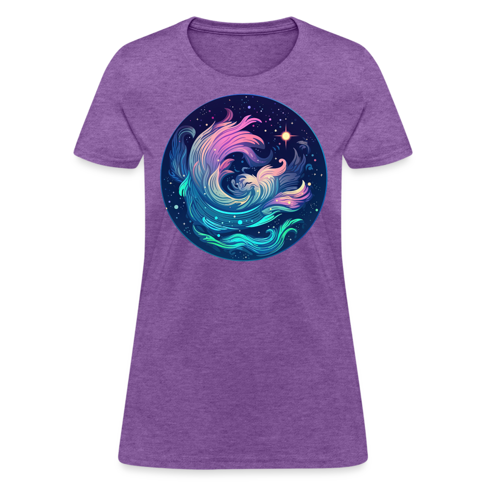 Women's Magic Aquarius T-Shirt - purple heather