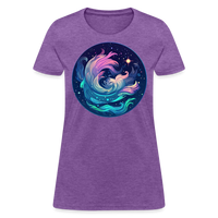 Thumbnail for Women's Magic Aquarius T-Shirt - purple heather