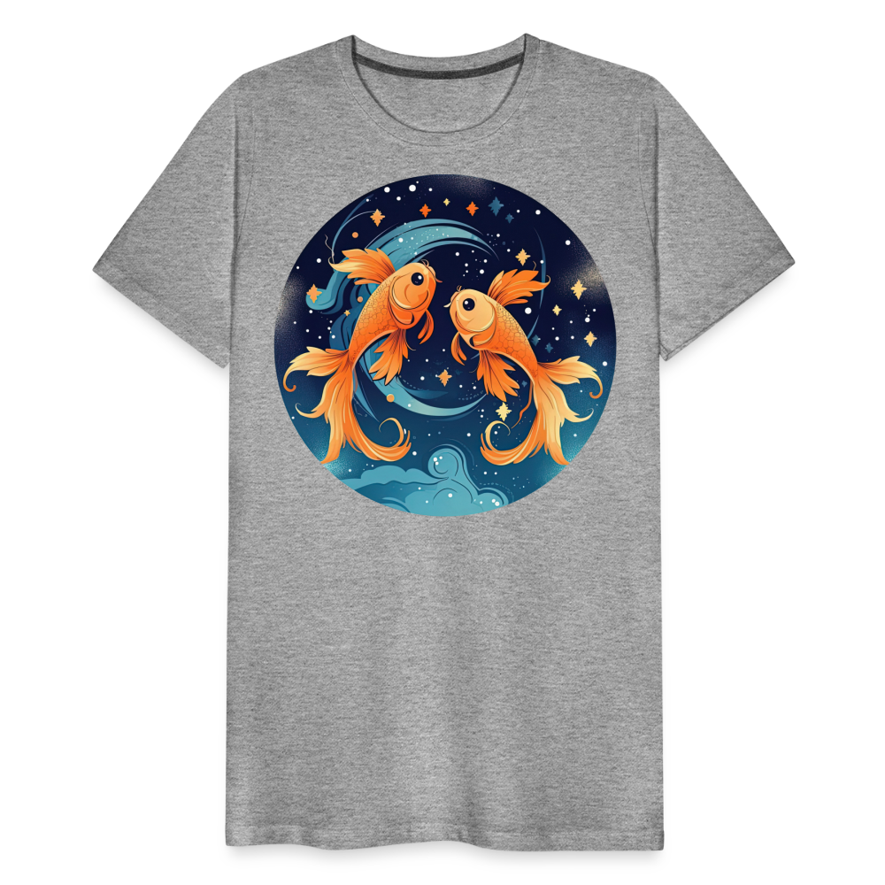 Men's Magic Pisces Premium T-Shirt - heather gray