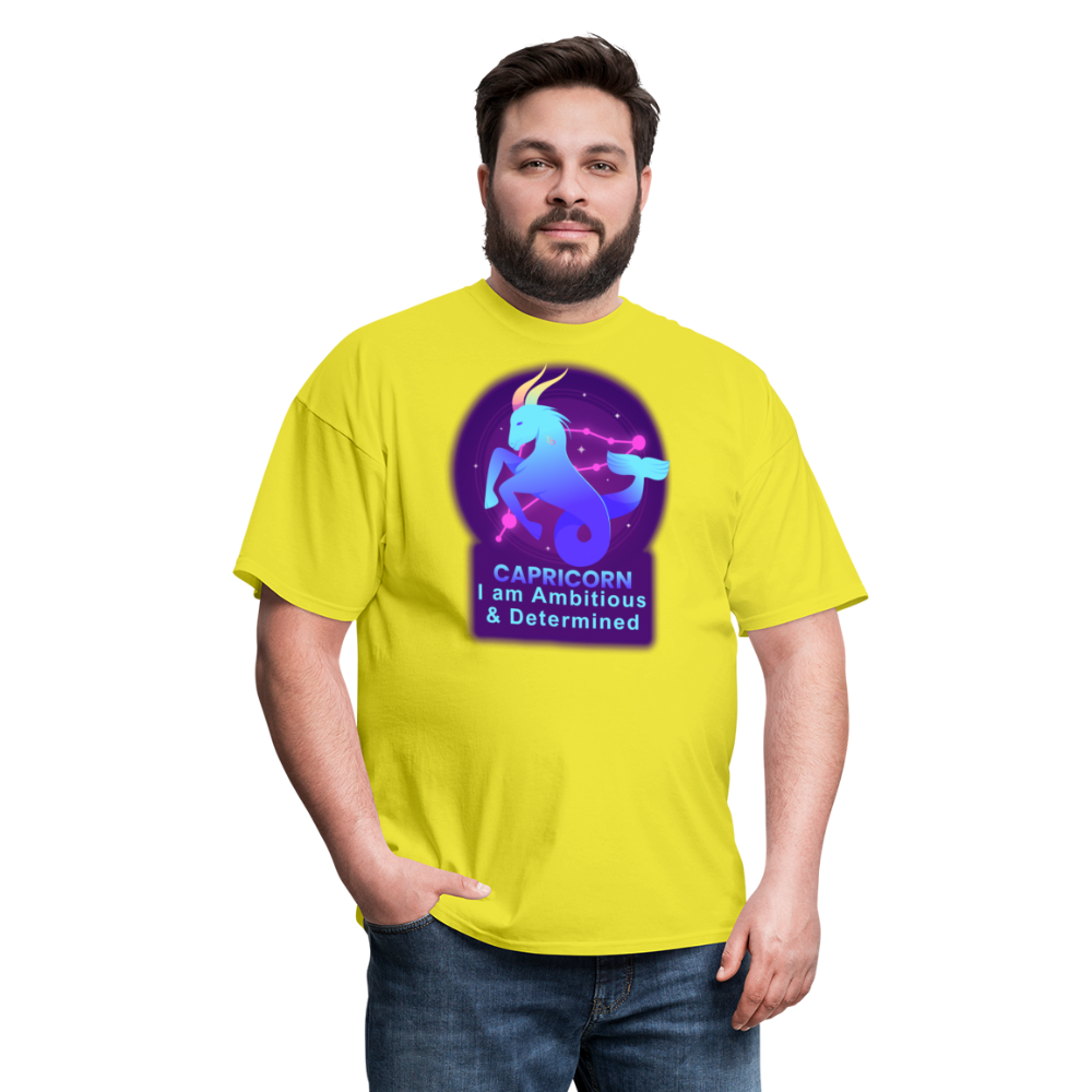 Men's Neon Capricorn Classic T-Shirt - yellow