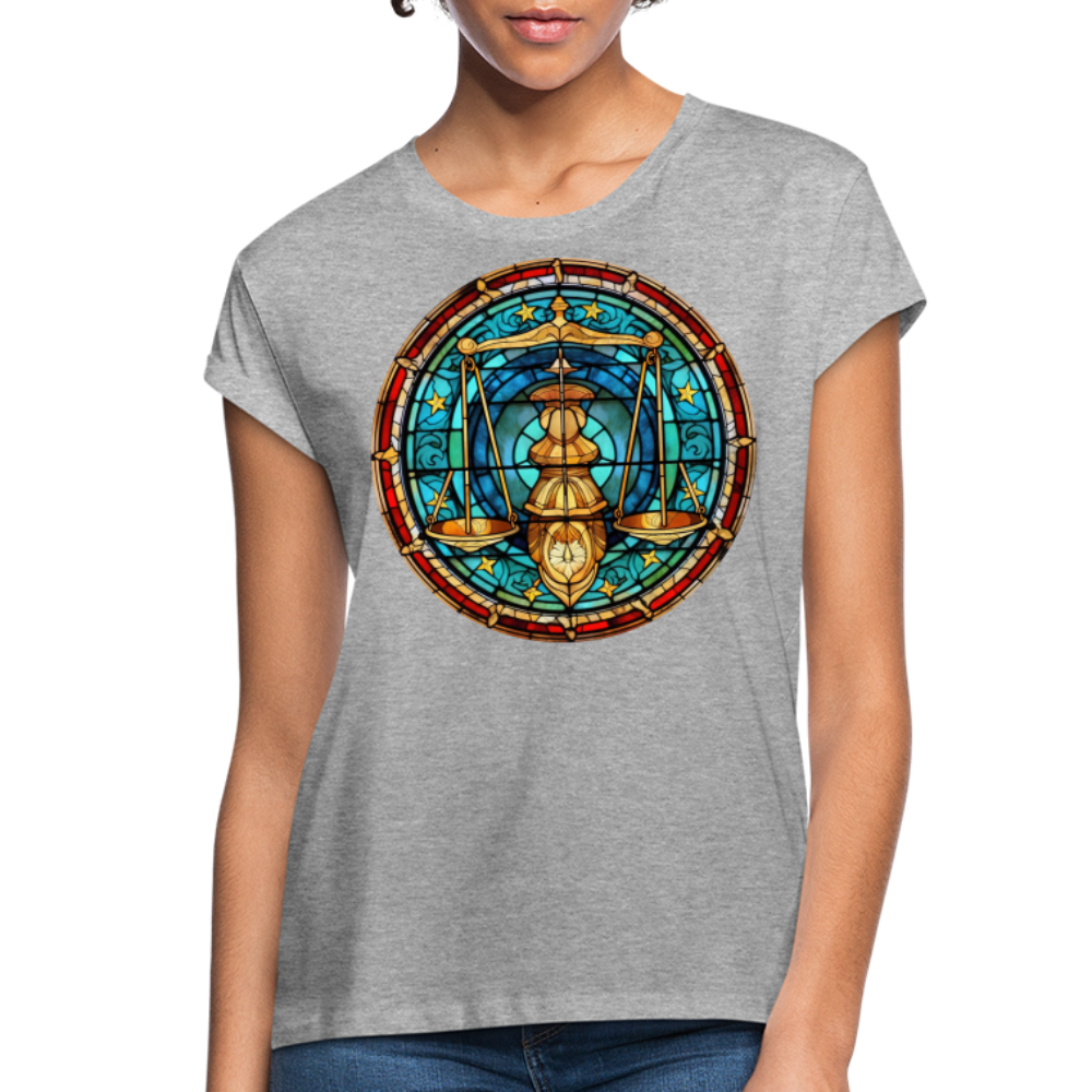 Women's Mosaic Libra Relaxed Fit T-Shirt - heather gray