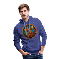 Thumbnail for Men’s Mosaic Taurus Premium Hoodie - royal blue