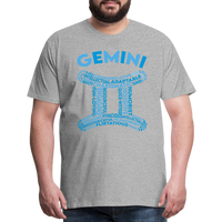 Thumbnail for Men's Power Words Gemini Premium T-Shirt - heather gray