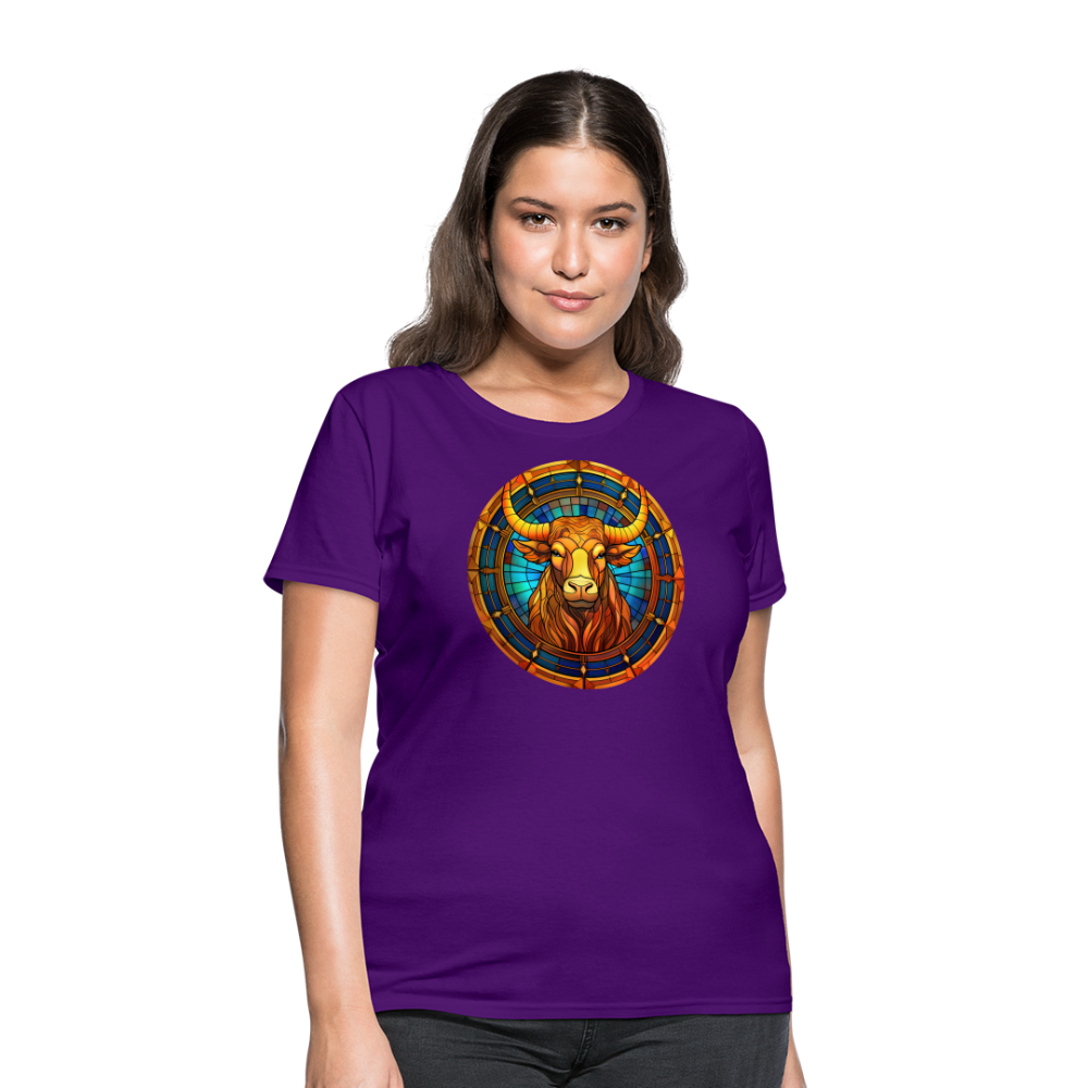 Women's Mosaic Taurus T-Shirt - purple