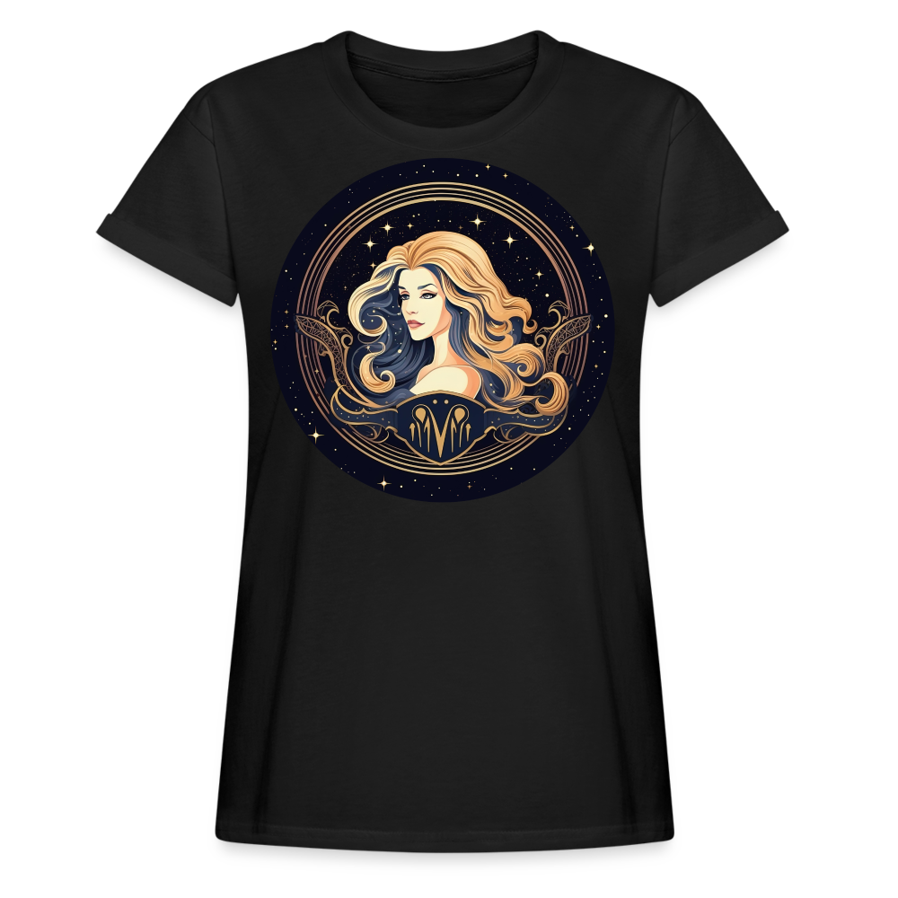 Women's Mystic Virgo Relaxed Fit T-Shirt - black