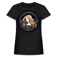 Thumbnail for Women's Mystic Virgo Relaxed Fit T-Shirt - black