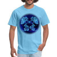 Thumbnail for Men's Stellar Gemini Classic T-Shirt - aquatic blue