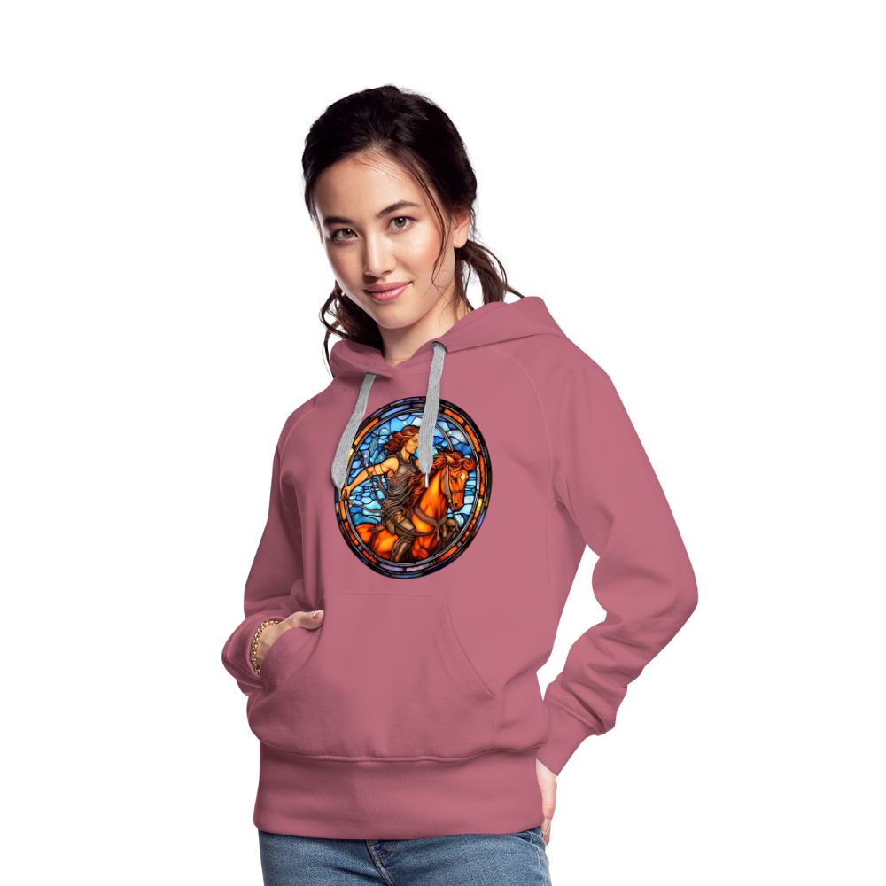 Women’s Mosaic Sagittarius Premium Hoodie - mauve