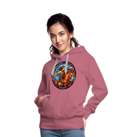 Thumbnail for Women’s Mosaic Sagittarius Premium Hoodie - mauve