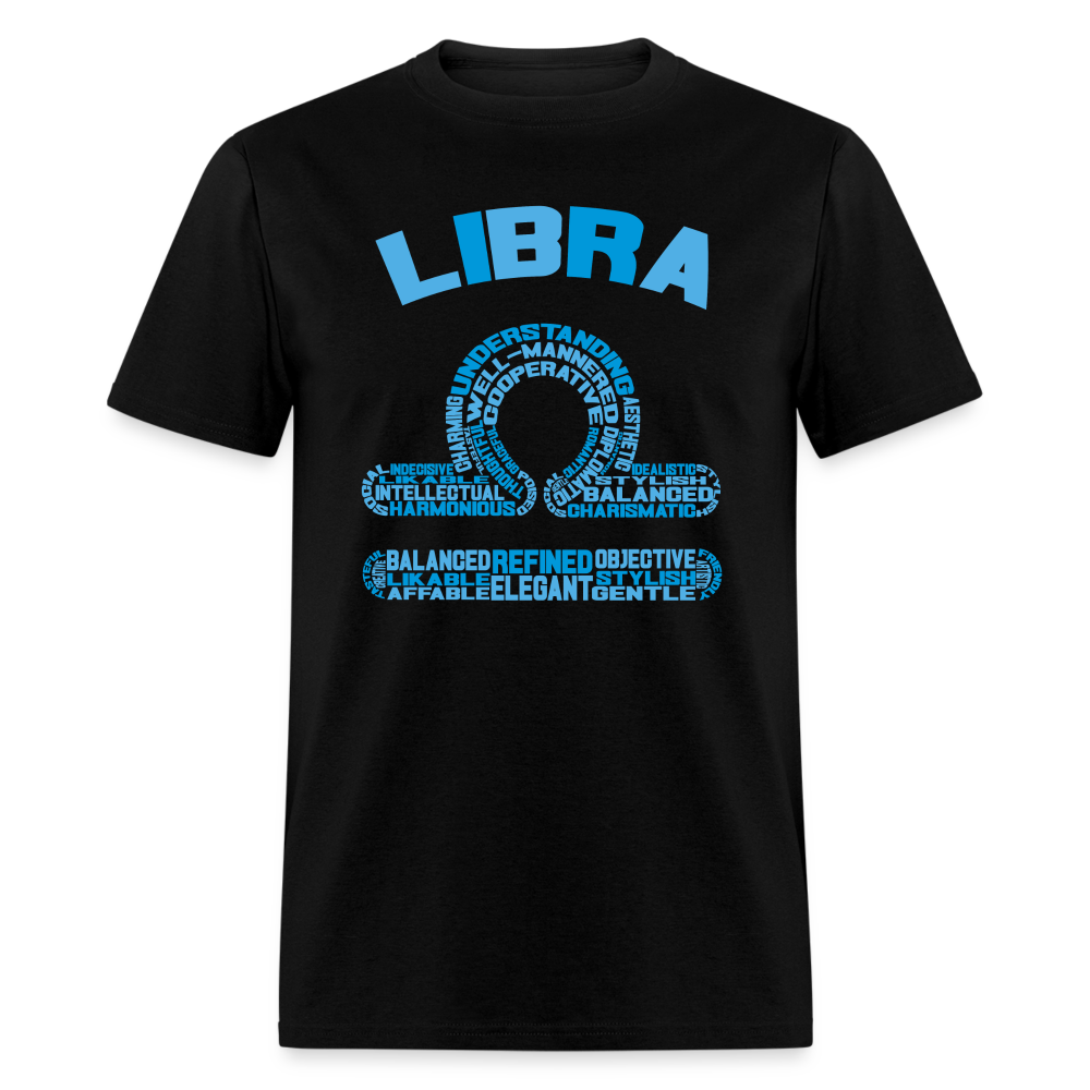 Men's Power Words Libra Classic T-Shirt - black