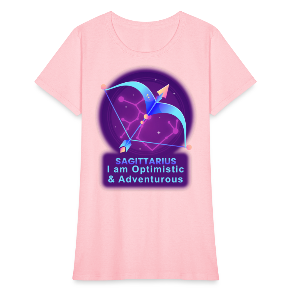 Women's Neon Sagittarius T-Shirt - pink