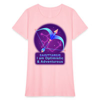 Thumbnail for Women's Neon Sagittarius T-Shirt - pink