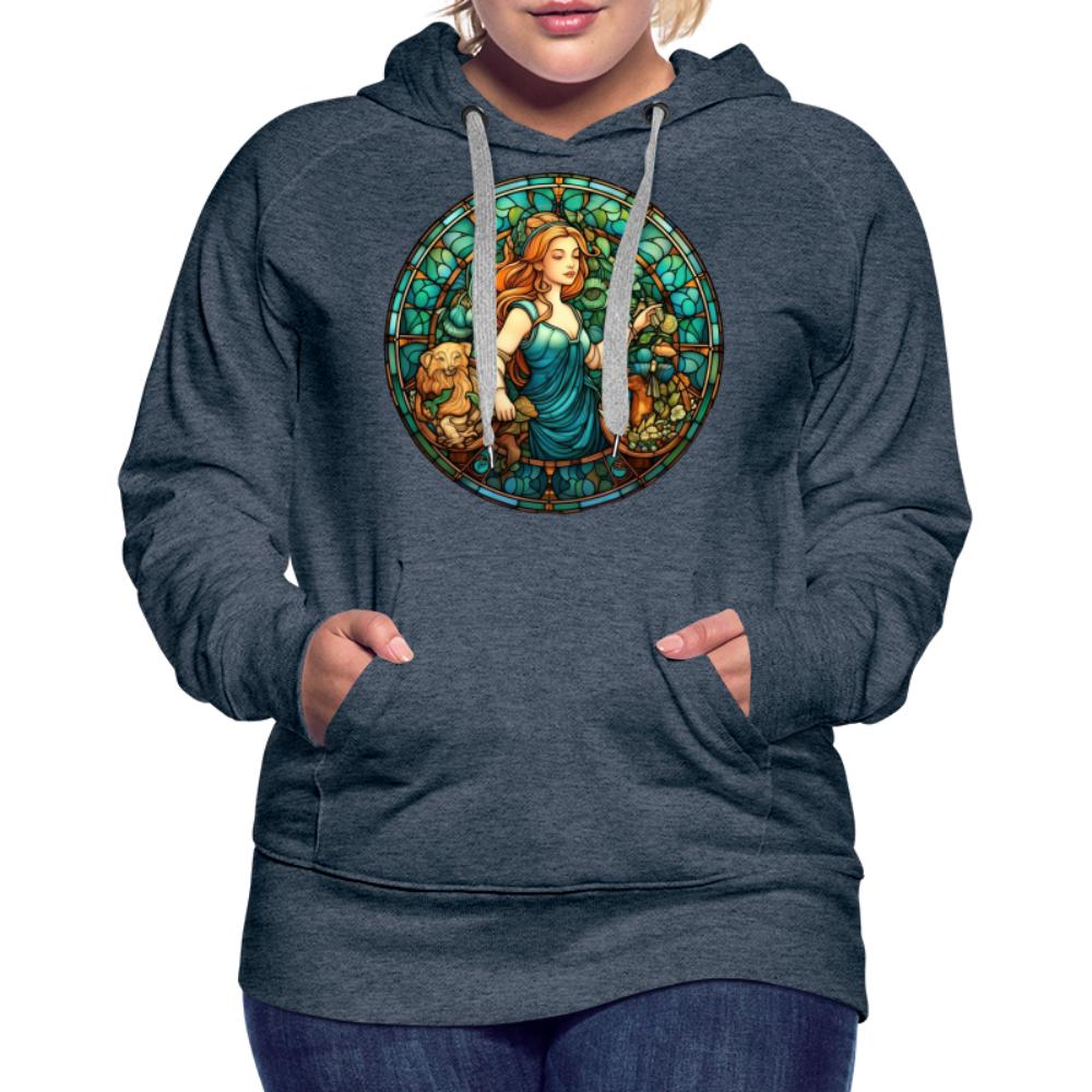 Women’s Mosaic Virgo Premium Hoodie - heather denim