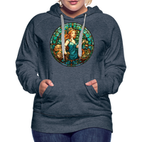 Thumbnail for Women’s Mosaic Virgo Premium Hoodie - heather denim