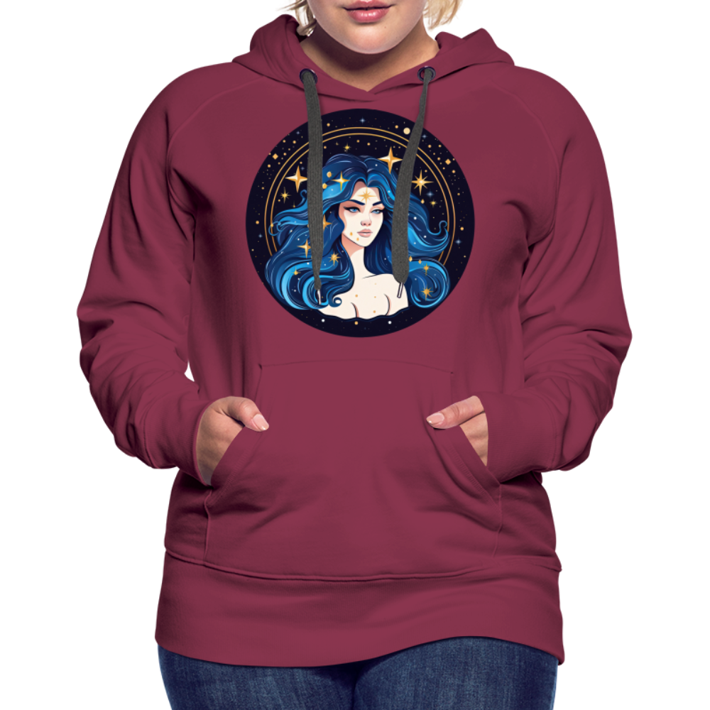 Women’s Magic Virgo Premium Hoodie - burgundy