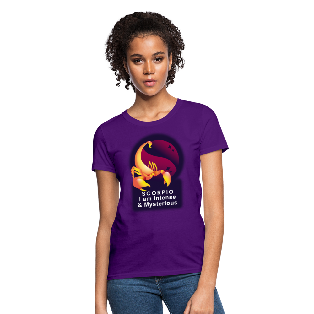 Women's Glow Scorpio T-Shirt - purple