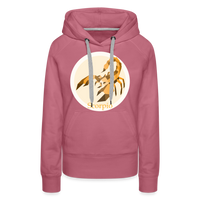 Thumbnail for Women’s Mosaic Scorpio Premium Hoodie - mauve