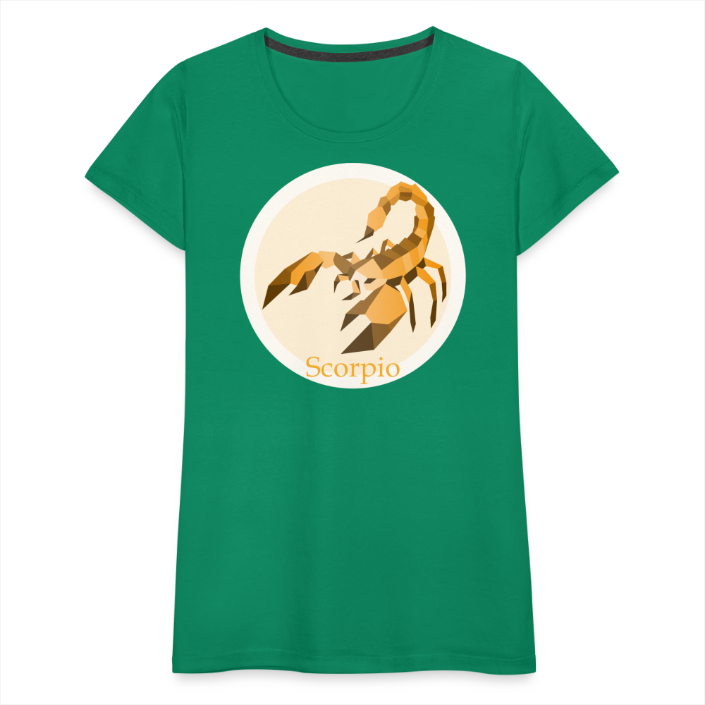 Women’s Mosaic Scorpio Premium T-Shirt - kelly green