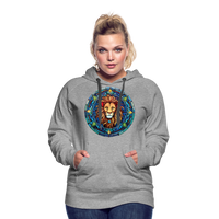 Thumbnail for Women’s Mosaic Leo Premium Hoodie - heather grey