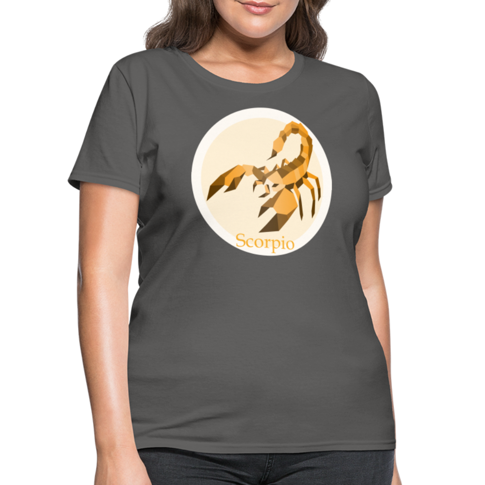 Women's Mosaic Scorpio T-Shirt - charcoal