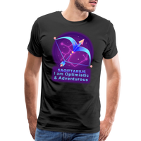 Thumbnail for Men's Neon Sagittarius Premium T-Shirt - black