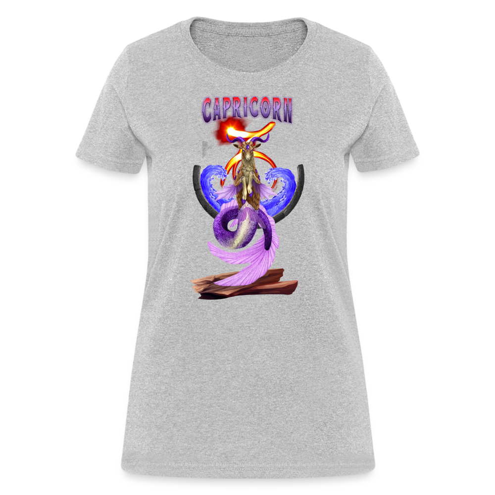 Astral Capricorn Women's T-Shirt - heather gray