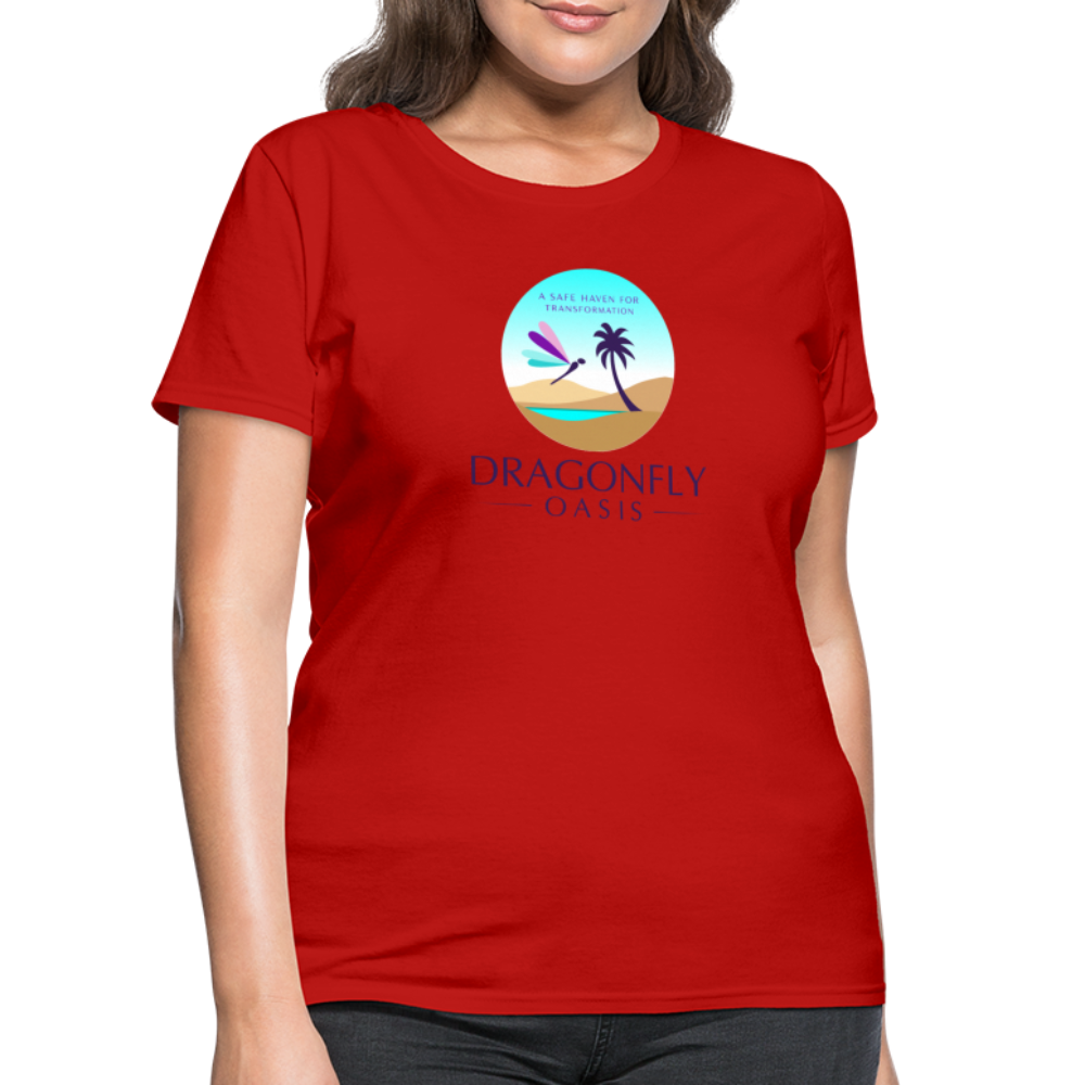 Women's Dragonfly Oasis V.1 Capricorn T-Shirt - red