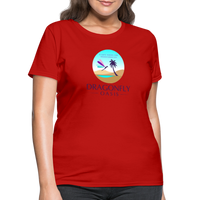 Thumbnail for Women's Dragonfly Oasis V.1 Capricorn T-Shirt - red