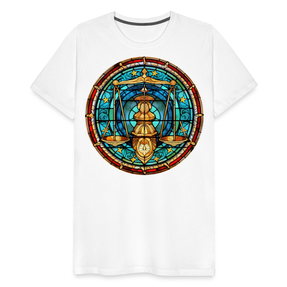 Men's Mosaic Libra Premium T-Shirt - white