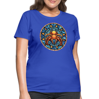 Thumbnail for Women's Mosaic Cancer T-Shirt - royal blue