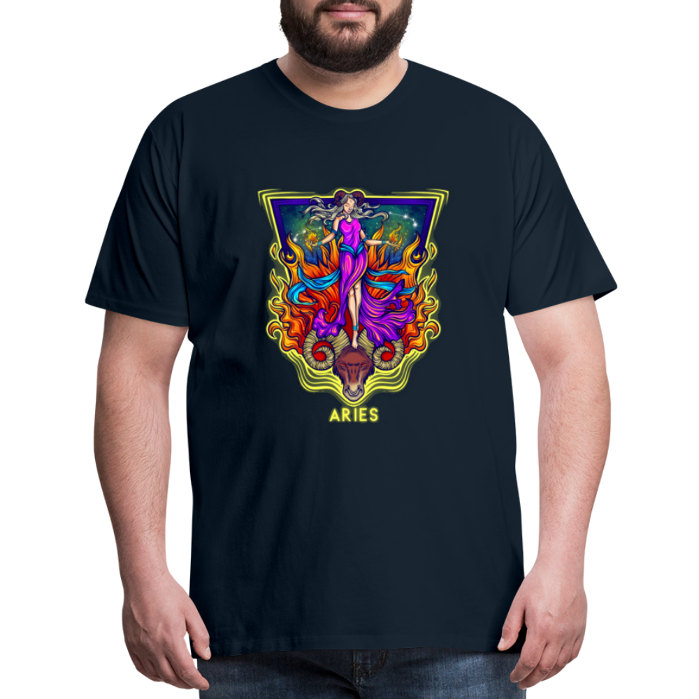 Men's Psychedelic Premium T-Shirt - deep navy