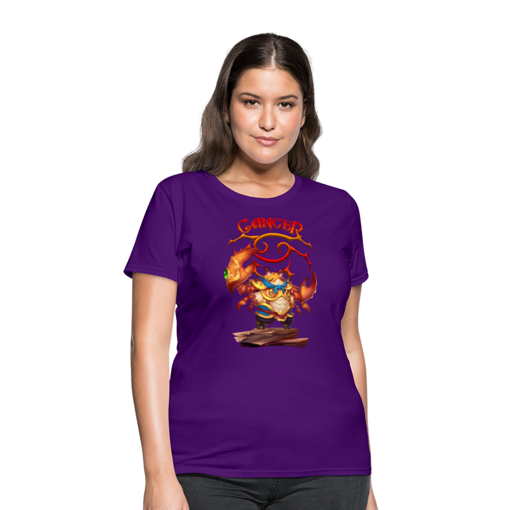 Women's Astral Cancer T-Shirt - purple