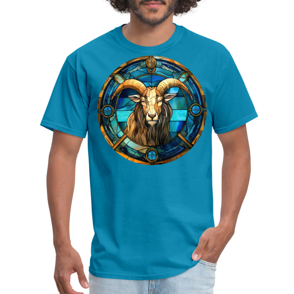 Men's Mosaic Capricorn Classic T-Shirt - turquoise