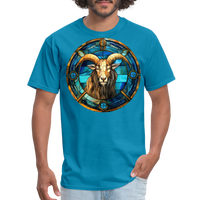 Thumbnail for Men's Mosaic Capricorn Classic T-Shirt - turquoise