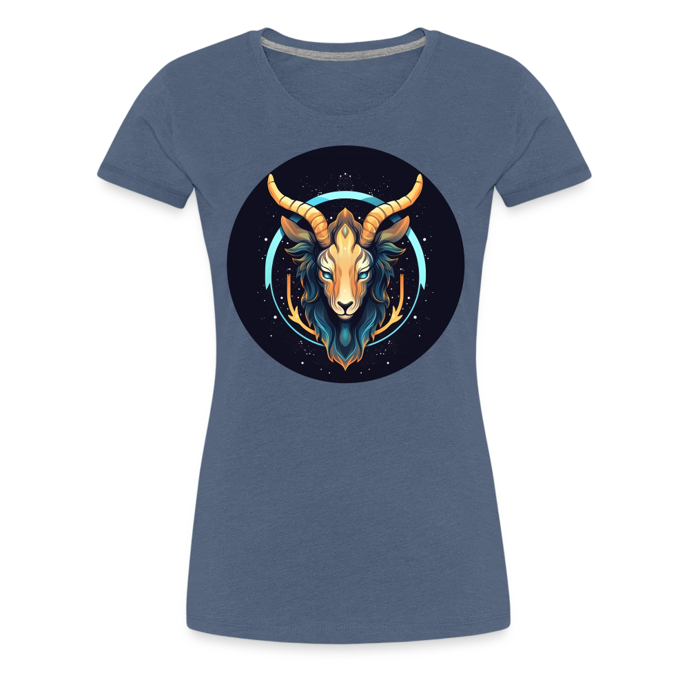 Women’s Mystic Capricorn Premium T-Shirt - heather blue