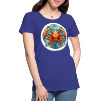 Thumbnail for Women’s Symbol Cancer Premium T-Shirt - royal blue