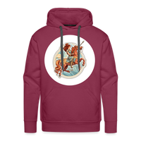 Thumbnail for Men’s Symbol Sagittarius Premium Hoodie - burgundy