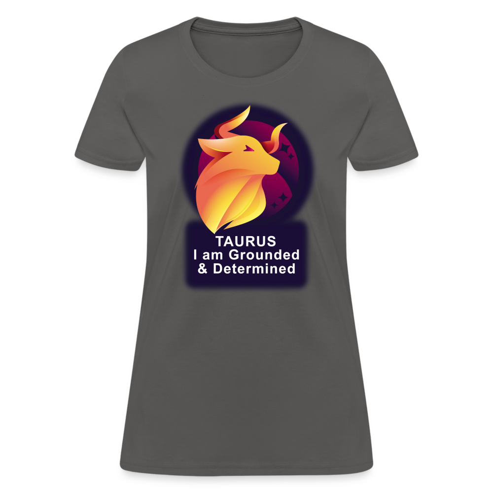 Women's Glow Taurus T-Shirt - charcoal