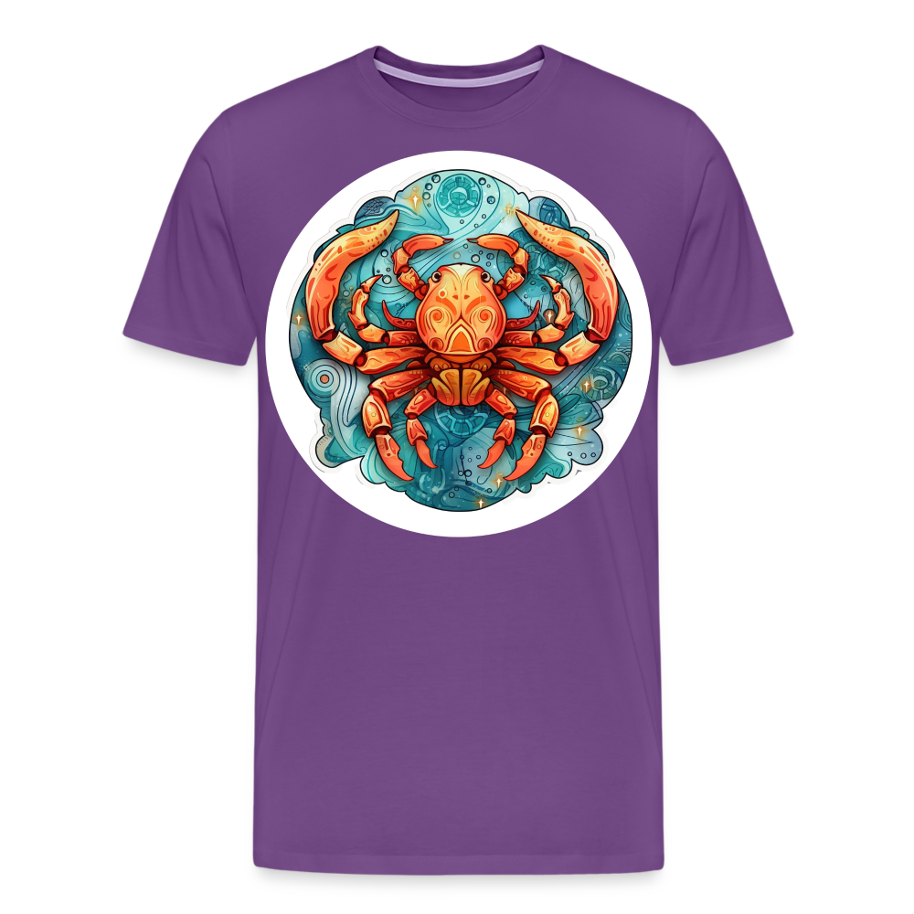 Men's Symbol Cancer Premium T-Shirt - purple