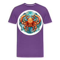 Thumbnail for Men's Symbol Cancer Premium T-Shirt - purple